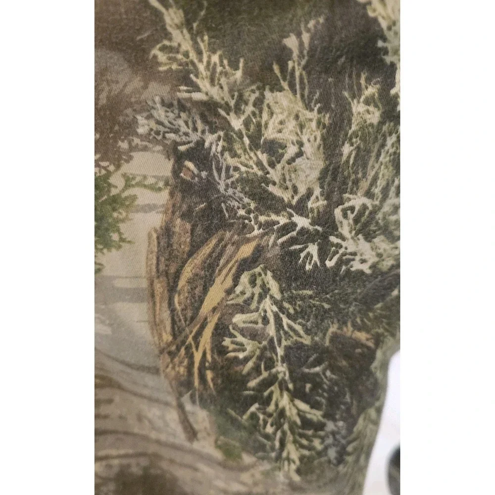 Vintage Realtree Camo Jacket Full Zip Hooded Hunting Coat Workwear Bomber XL